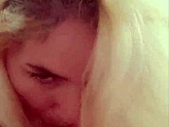 Home movie of a hot MILF giving a mind-blowing blowjob