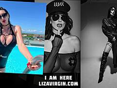 Le grandi tette di Liza e la lingerie sexy in mostra in questo video di sega