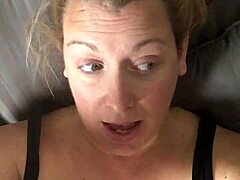 Mature mom indulges in solo play