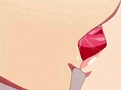 Japońska mamusia zostaje mocno ruchana w twarz w animowanym filmie hentai