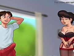 Uncensored cartoon gameplay with mature and teen MILF