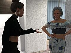 Мамочка и Милфа в 3D-анимации занимаются непослушными играми в визуальном романе
