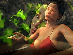Нецензурирана секс игра с бюстова майка и демон момче в 3DCG