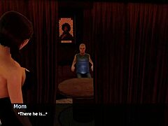 3DCG interaktivní porno hra s zralou Milf a análním sexem