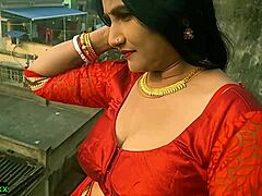 Азијска милфица бхабхи има секс на отвореном са својим правим братом у ХД видеу