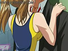 Riesige Brüste und großer Schwanz in unzensiertem Hentai-Video
