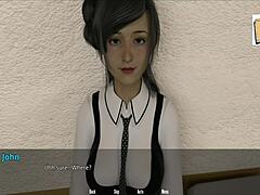 Mature milf personnages animés dans un jeu en 3D sexuellement chargé