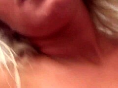 European milf indulges in self-pleasure with a sex toy and receives a handjob