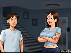 Горячая встреча между студенткой и ее парнем в комнате общежития