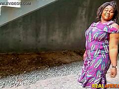 African housewife's homemade sex tape features big ass and doggystyle
