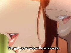 Hentai Anime'de mesleki gelişimi için kocamın patronuyla cinsel eylemlere giren aldatan bir karımım