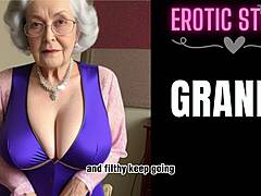 年配で若い:シャイなおばあちゃんが誘惑的な熟女に変身する