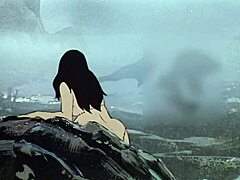 A seductive brunette explores the realm of savage fantasies in a steamy cartoon anime