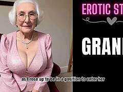 노인과 젊은 만남: 할머니가 남성 에스코트를 고용하여 금기적인 쾌감을 선사합니다