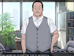 Yarichin's wife cheats and gets caught in a visual novel game with English subtitles