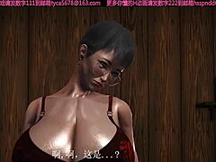 Dojrzała ladyboy z dużymi piersiami w animacji 3D zostaje ukarana przez napaloną nastolatkę
