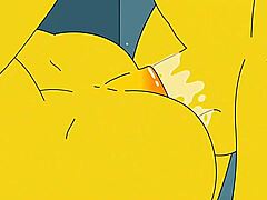 Marge, hemmafrun, upplever intensiv njutning när hon får het sperma i rumpan och sprutar i olika riktningar. Denna ocensurerade anime har mogna karaktärer med stora rumpor och stora bröst