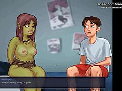 متعة الصيف مع ثلاثي جنسي مثير يضم امرأة ناضجة ذات ثديين كبيرين ولعبة بالألعاب الجنسية