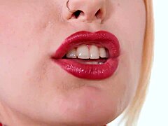 Busty blonde MILF Angel Wicky gives a deepthroat blowjob and gets fucked hard