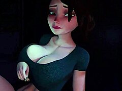 HD セックス ビデオは、アニメ スタイルでアナル を受けるホットなブルネット MILF をフィーチャーしています