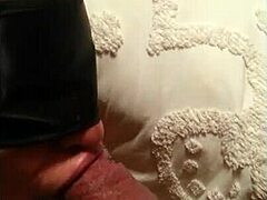 Older woman gets her fill of a monster cock in blindfolded session
