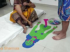 زوجة الأب الهندية تصبح شقية مع زوج ابنها في هذا الفيديو الإباحي المحلي الصنع