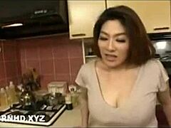 Japanese stepmom with big boobs gets pounded by her stepdad