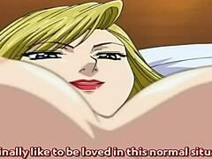 Una donna dai cartoni animati con grandi tette si fa penetrare l'ano stretto in un hentai non censurato