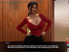 Porn game with big ass and big tits at work - Piglet Peter's 3D adventure