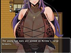 Mirena, az ázsiai MILF szopást ad, és hentai játékának ötödik epizódjában a szájába ejakulál