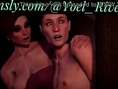 Egy fiatal heterofiút két transznemű megbasz a fenekén egy tabu orgiás játékban