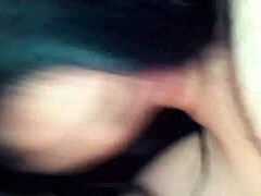 Horny amateur brunette MILF gets deepthroat and face fucked