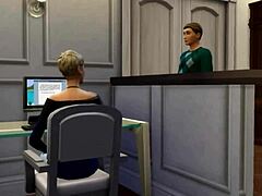 Risanka punca Tammys z velikimi joški pritegne pozornost v Sims 4