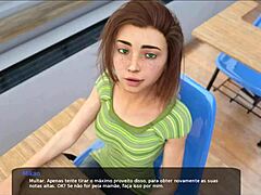 Majhna najstnica uživa v igri vlog VR s polsestro in vibratorjem
