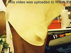 Milf's bulging body caught in a secret spy video