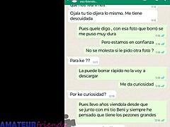 Latina MILF si honí v WhatsApp webkameře se svou nevlastní sestrou